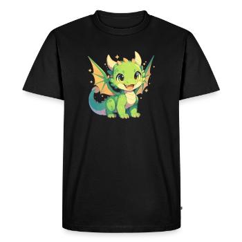 Dragon Dragon - Men's Premium Organic T-Shirt - black - Front - Nico (187cm)
