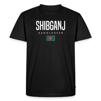 Shibganj Bangladesh - Men's Premium Organic T-Shirt - black - Front - Nico (187cm)