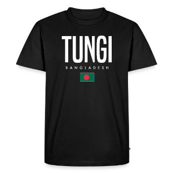 Tungi Bangladesh - Men's Premium Organic T-Shirt - black - Front - Nico (187cm)