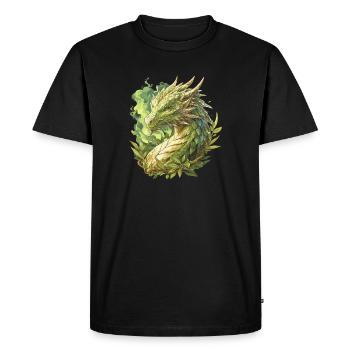 Dragon Dragon - Men's Premium Organic T-Shirt - black - Front - Nico (187cm)