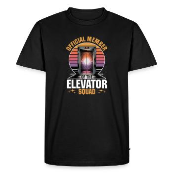Ascenseur pour tout-petits et enfants - T-shirt Premium bio Homme - noir - Devant - Nico (187cm)