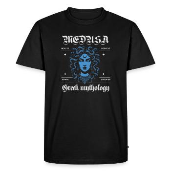Conception mythologique de Méduse - T-shirt Premium bio Homme - noir - Devant - Nico (187cm)