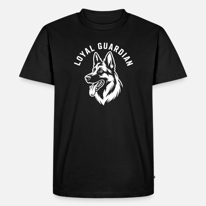 Loyal Guardian Deutscher Schäferhund - Männer Premium Bio T-Shirt - Schwarz