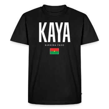 Kaya Burkina Faso - T-shirt Premium bio Homme - noir - Devant - Nico (187cm)