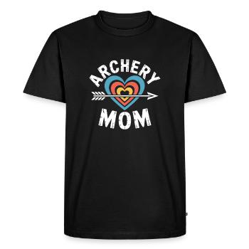 Archery Saying Mother Archery Gift - Men's Premium Organic T-Shirt - black - Front - Nico (187cm)