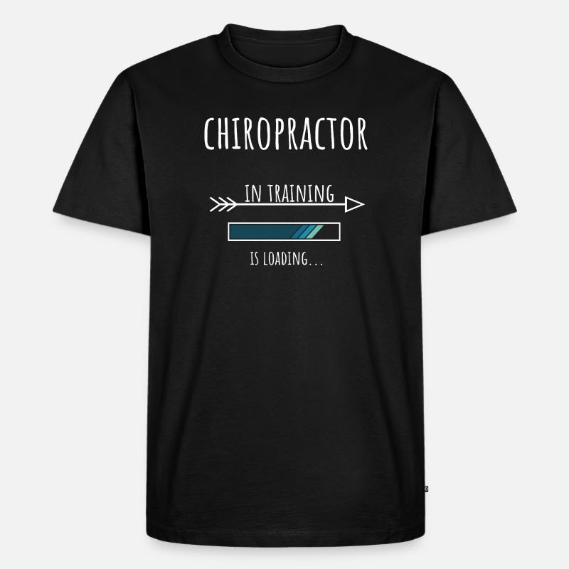 Geschenk Beruf Ausbildung Chiropraktiker - Männer Premium Bio T-Shirt - Schwarz