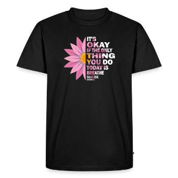 Ce n’est pas grave si la seule chose est l’haleine - T-shirt Premium bio Homme - noir - Devant - Nico (187cm)