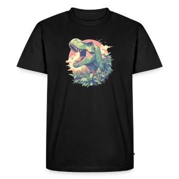 Dino Dinosaure Dinosaure - T-shirt Premium bio Homme - noir - Devant - Nico (187cm)