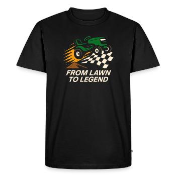Tondeuse à gazon Tondeuse à gazon Racing Tondeuse à gazon de course - T-shirt Premium bio Homme - noir - Devant - Nico (187cm)