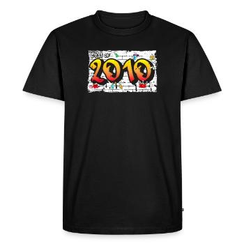 Fresh 2010 Graffiti – 15 Years of Urban Energy - Men's Premium Organic T-Shirt - black - Front - Nico (187cm)