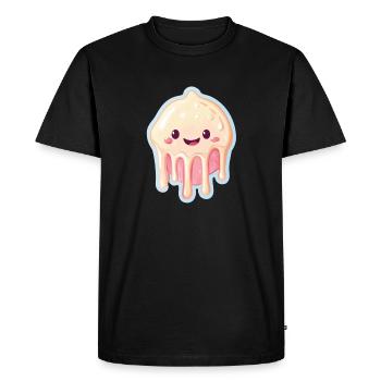 Eiscreme Eis - Men's Premium Organic T-Shirt - black - Front - Nico (187cm)