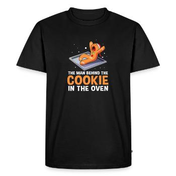 Révélation du sexe de Noël de la future maman - T-shirt Premium bio Homme - noir - Devant - Nico (187cm)