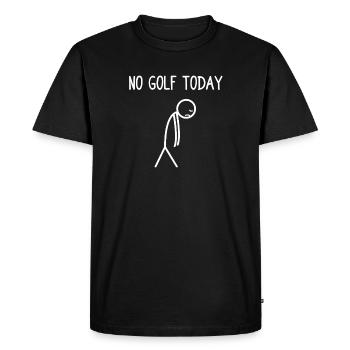 Pas de golf aujourd'hui Golfeur Golf Golf - T-shirt Premium bio Homme - noir - Devant - Nico (187cm)