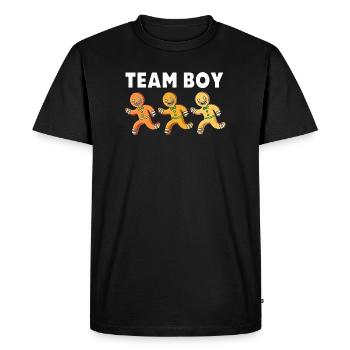 Équipe Garçon Noël - T-shirt Premium bio Homme - noir - Devant - Nico (187cm)