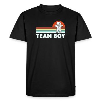 Équipe Garçon Noël - T-shirt Premium bio Homme - noir - Devant - Nico (187cm)