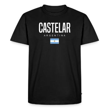 Castelar Argentine Argentine - T-shirt Premium bio Homme - noir - Devant - Nico (187cm)