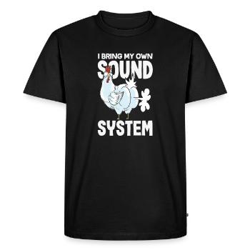 Public Fart Funny Inappropriate - Men's Premium Organic T-Shirt - black - Front - Nico (187cm)