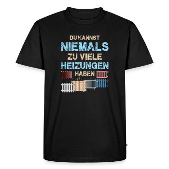 Heating Engineer Heating Construction Plumber Plumber - Men's Premium Organic T-Shirt - black - Front - Nico (187cm)