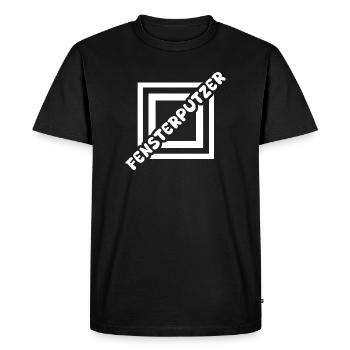 Window cleaning as a job - Men's Premium Organic T-Shirt - black - Front - Nico (187cm)