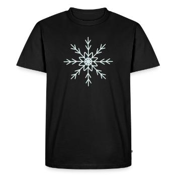 Conception élégante de motif de flocon de neige - T-shirt Premium bio Homme - noir - Devant - Nico (187cm)