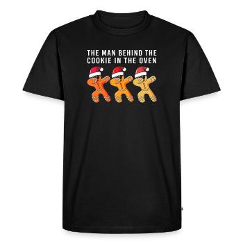 Futurs papas, futurs pères - T-shirt Premium bio Homme - noir - Devant - Nico (187cm)