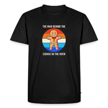 Futurs pères Futurs pères - T-shirt Premium bio Homme - noir - Devant - Nico (187cm)