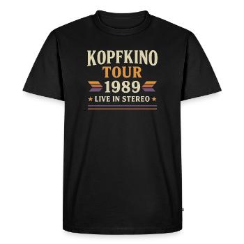 Kopfkino Tour 1989 en direct en stéréo - T-shirt Premium bio Homme - noir - Devant - Nico (187cm)