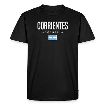 Corrientes Argentine Argentin - T-shirt Premium bio Homme - noir - Devant - Nico (187cm)