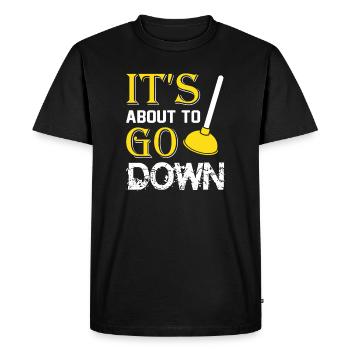 Chauffagiste Plombier Plombier de construction chauffage - T-shirt Premium bio Homme - noir - Devant - Nico (187cm)
