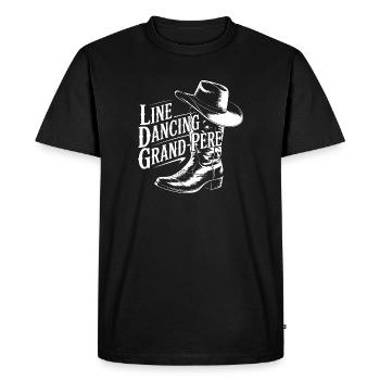 Ligne de danse grand-père - T-shirt Premium bio Homme - noir - Devant - Nico (187cm)