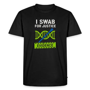 Forensic Chemist Crime Lab Toxicology - Men's Premium Organic T-Shirt - black - Front - Nico (187cm)