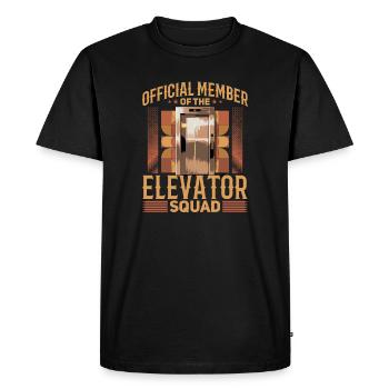 Ascenseur pour tout-petits et enfants - T-shirt Premium bio Homme - noir - Devant - Nico (187cm)