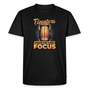 Ascenseur pour tout-petits et enfants - T-shirt Premium bio Homme - noir - Devant - Nico (187cm)