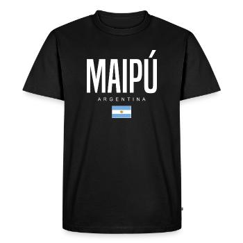 Maipú Argentine Argentins - T-shirt Premium bio Homme - noir - Devant - Nico (187cm)