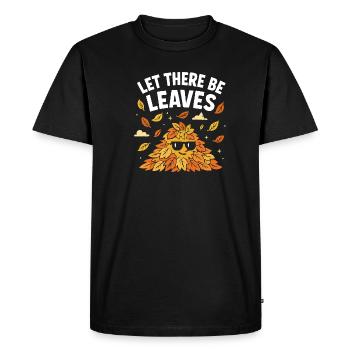 Autumn leaves Autumn leaves Autumn leaves Autumn leaves - Men's Premium Organic T-Shirt - black - Front - Nico (187cm)