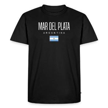 Mardelplata Argentine Argentin - T-shirt Premium bio Homme - noir - Devant - Nico (187cm)