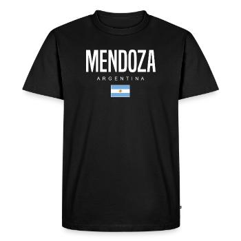 Mendoza Argentine Argentin - T-shirt Premium bio Homme - noir - Devant - Nico (187cm)