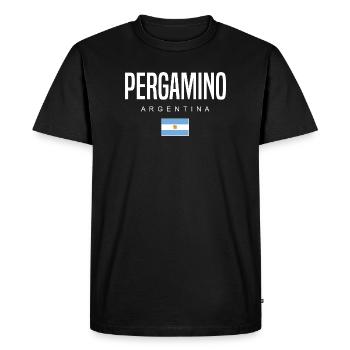 Pergamino Argentine Argentine - T-shirt Premium bio Homme - noir - Devant - Nico (187cm)