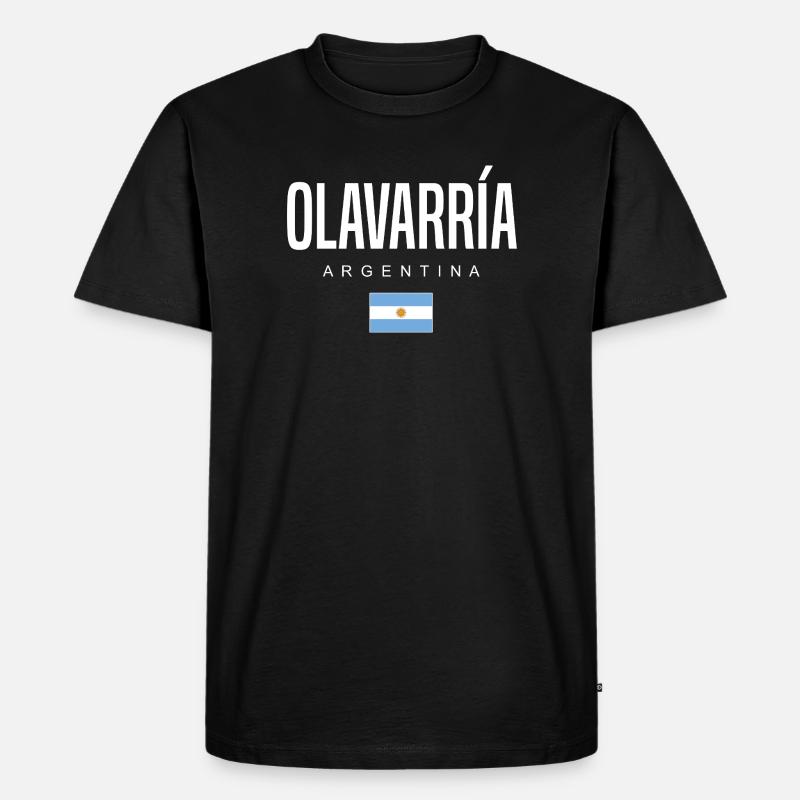Olavarría Argentinien Argentinier - Männer Premium Bio T-Shirt - Schwarz