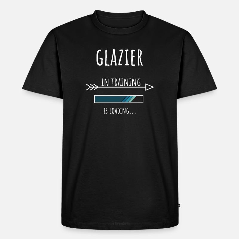 Glazier Geschenk Beruf Ausbildung Glaser - Männer Premium Bio T-Shirt - Schwarz
