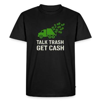 Garbage Truck Driver Garbage Dad Hero Pickup Truck - Men's Premium Organic T-Shirt - black - Front - Nico (187cm)
