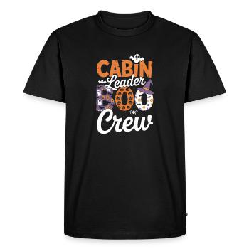 Chef de cabine Boo Crew Camper Randonneur Halloween - T-shirt Premium bio Homme - noir - Devant - Nico (187cm)