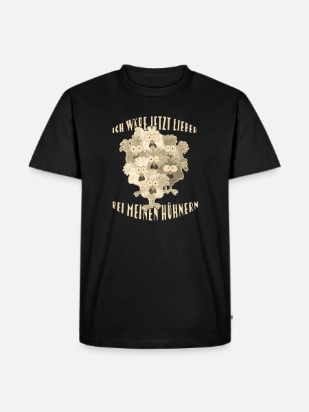 Chickens Saying - Men's Premium Organic T-Shirt - black