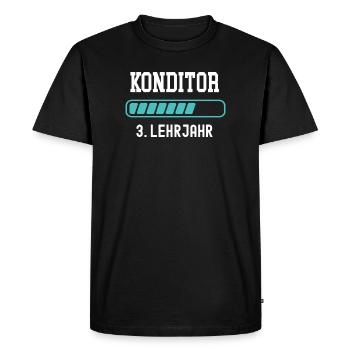 Formation confiseur 3ème année d’apprentissage 3ème année de formation - T-shirt Premium bio Homme - noir - Devant - Nico (187cm)