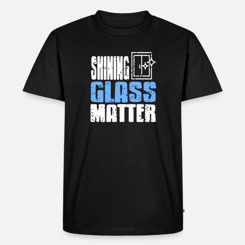 Glazier Professional Craftsmanship Window Pride - Männer Premium Bio T-Shirt - Schwarz