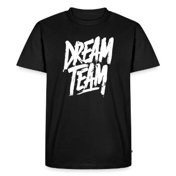 Dream Team - Men's Premium Organic T-Shirt - black - Front - Nico (187cm)
