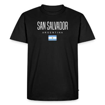 San Salvador Argentine Argentin - T-shirt Premium bio Homme - noir - Devant - Nico (187cm)