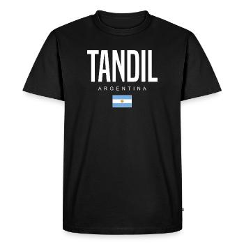 Tandil Argentine Argentin - T-shirt Premium bio Homme - noir - Devant - Nico (187cm)