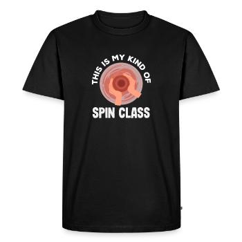 Cours de poterie : voici mon genre de cours de tournage - T-shirt Premium bio Homme - noir - Devant - Nico (187cm)
