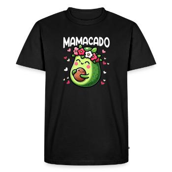 Mamacado Avocat Amoureux Fête des Mères - T-shirt Premium bio Homme - noir - Devant - Nico (187cm)